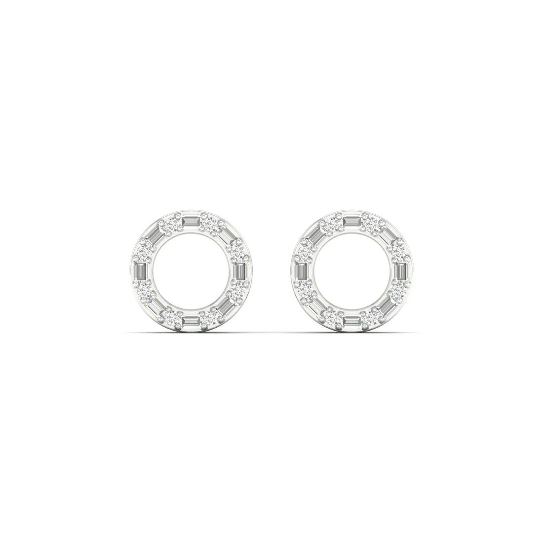 0.25 CTW Lab Grown Diamond Circle Stud Earring