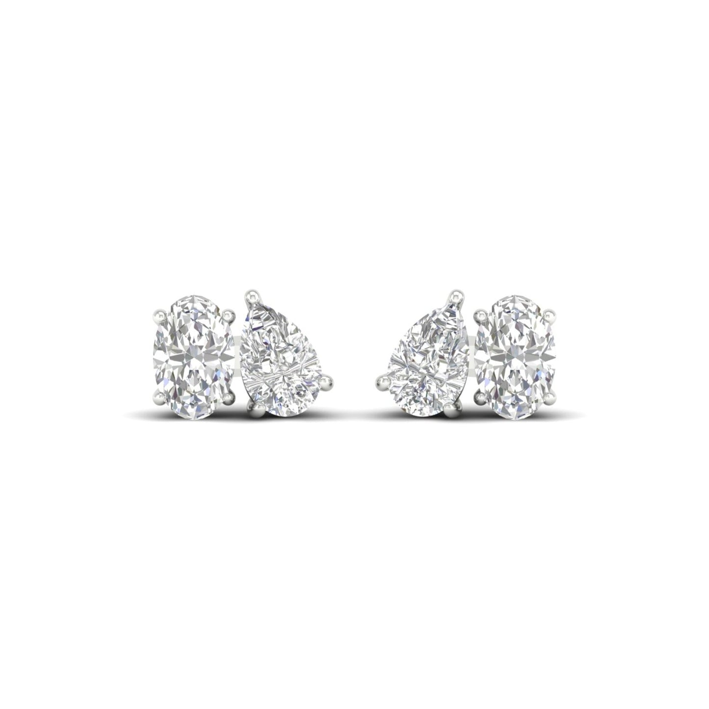 1.50 CTW Lab Grown Diamond Toi At Moi Stud Earring