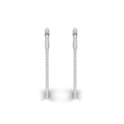0.40 CTW Lab Grown Diamond Hoop Earring
