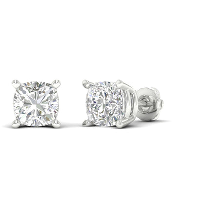 10 CTW Lab Grown Diamond Classic Cushion Stud Earring