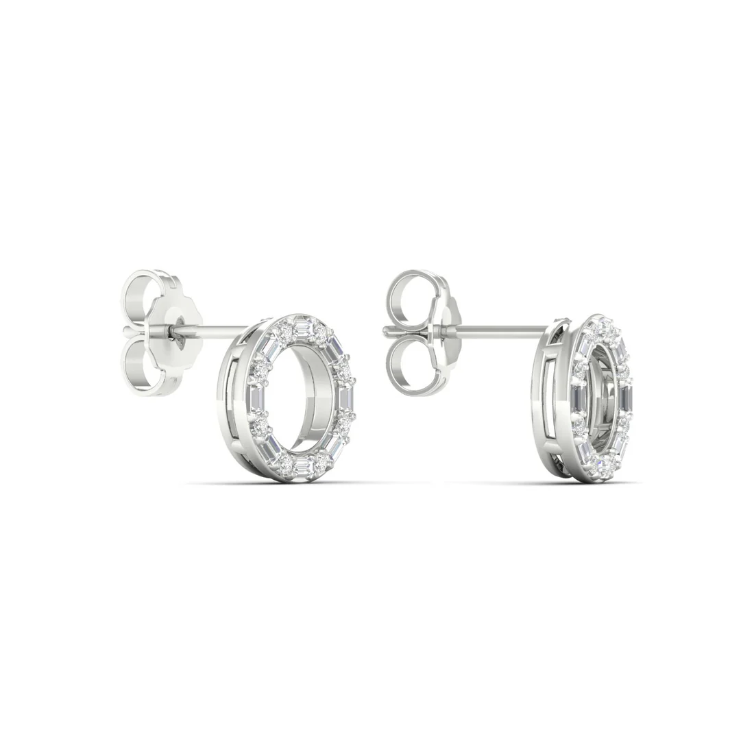 0.25 CTW Lab Grown Diamond Circle Stud Earring