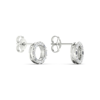 0.25 CTW Lab Grown Diamond Circle Stud Earring