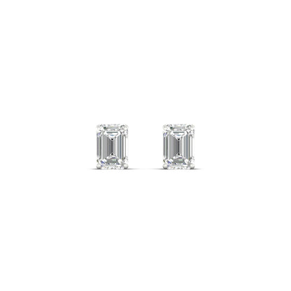 0.50 CTW Lab Grown Diamond Emerald Shape Stud Earring
