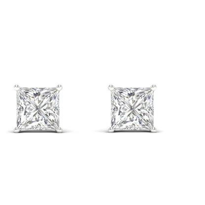 10 CTW Lab Grown Diamond Classic Princess Stud Earring