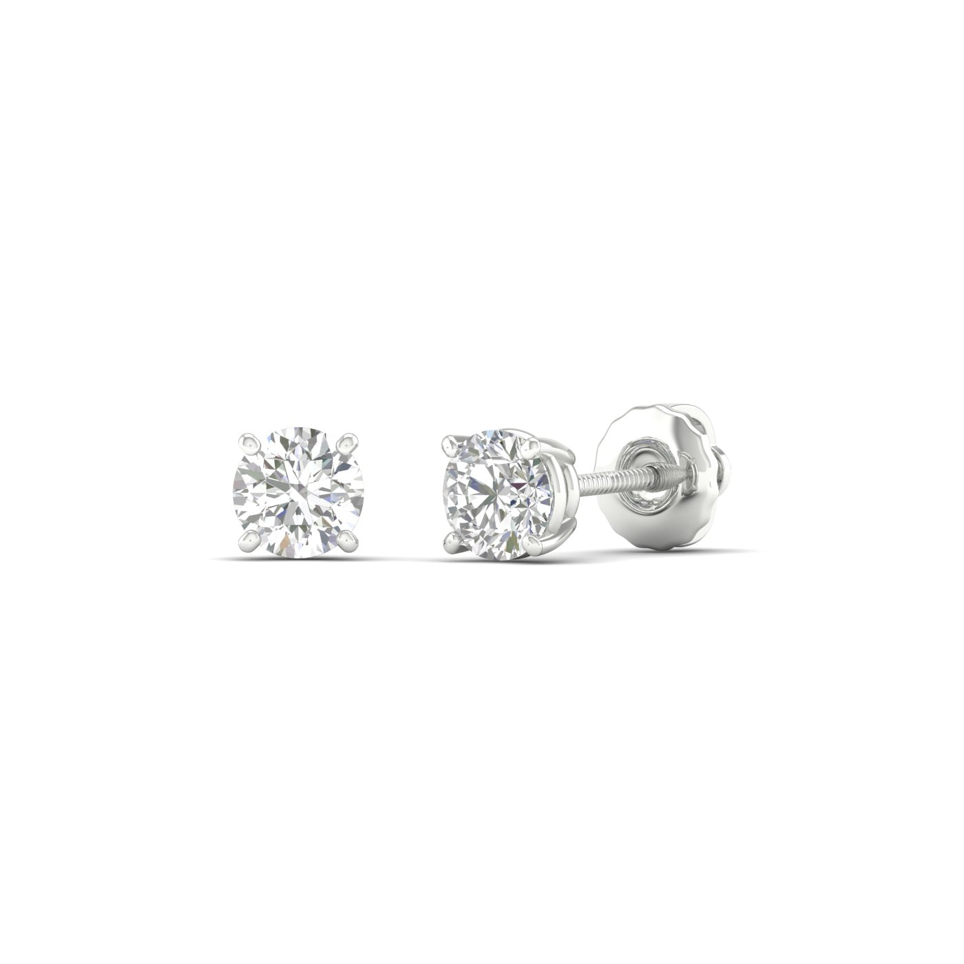 0.50 CTW  Lab Grown Diamond Solitaire Small Stud Earring
