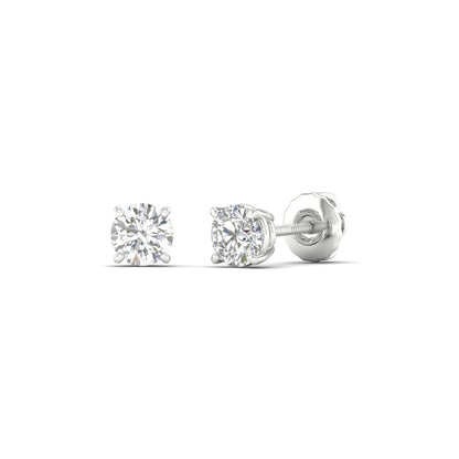 0.50 CTW  Lab Grown Diamond Solitaire Small Stud Earring