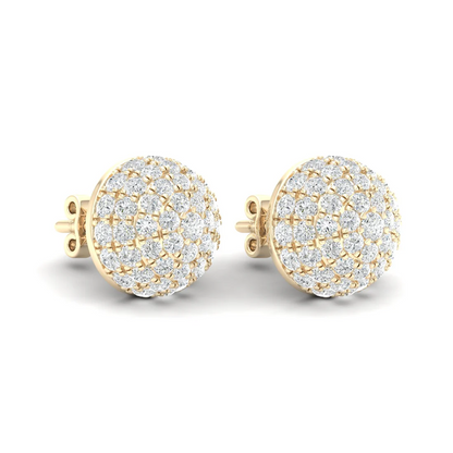2.12 CTW Lab Grown Diamond Dome Stud Earring