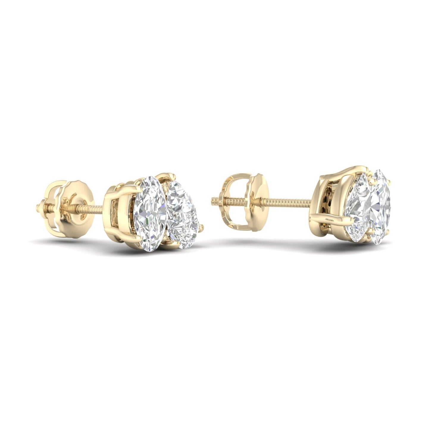 1.50 CTW Lab Grown Diamond Toi At Moi Stud Earring