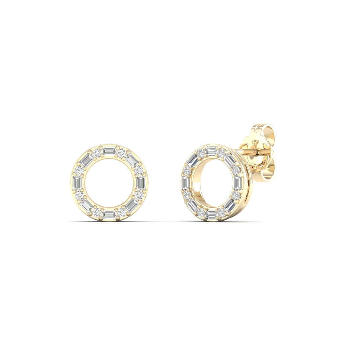 0.25 CTW Lab Grown Diamond Circle Stud Earring