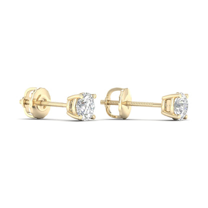 0.50 CTW  Lab Grown Diamond Solitaire Small Stud Earring