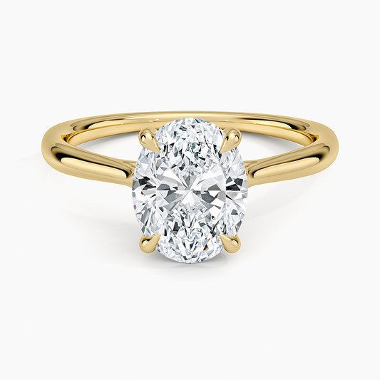 2 CT Lab Grown Diamond  Solitaire Engagement Ring