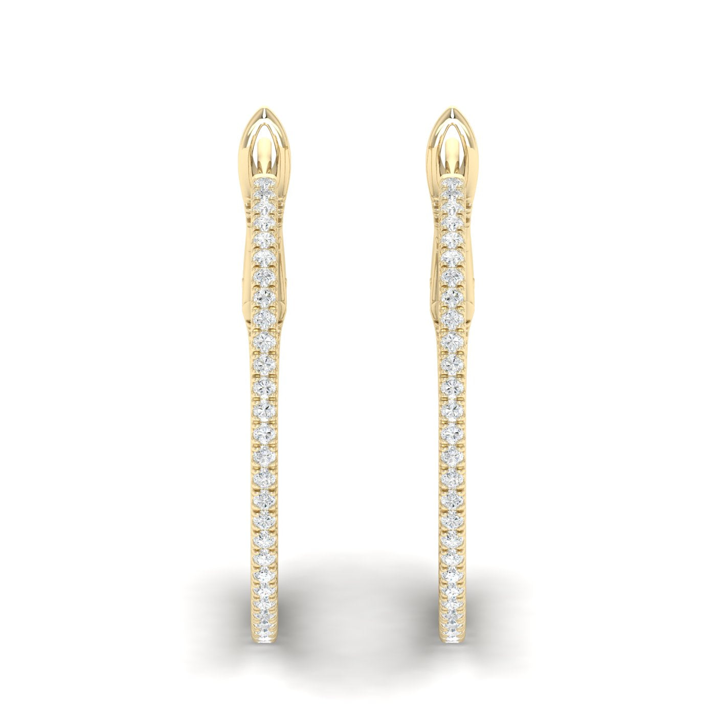 0.30 CTW Lab Grown Diamond Small Hoop Earring