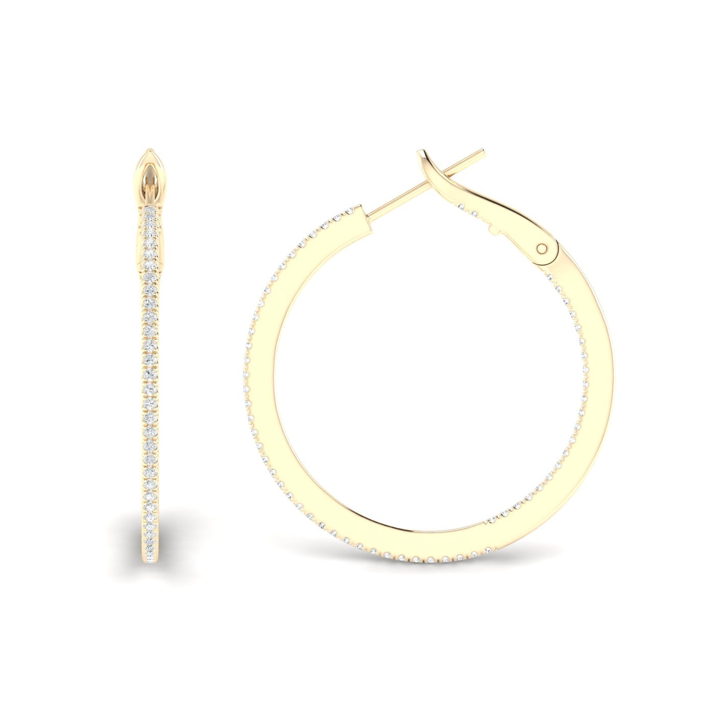 0.40 CTW Lab Grown Diamond Hoop Earring