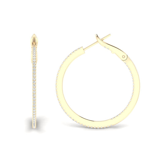 0.40 CTW Lab Grown Diamond Hoop Earring