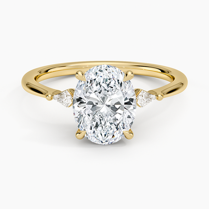 2 CT Lab Grown Diamond 18KT Gold Engagement Ring