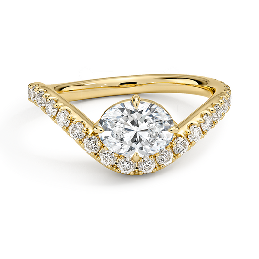 2 CT Lab Grown Diamond 3/4 Eternity Engagement Ring