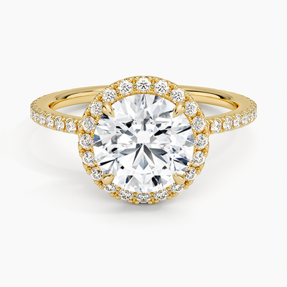 2 CT Halo Lab Grown Diamond 3/4 Eternity Ring