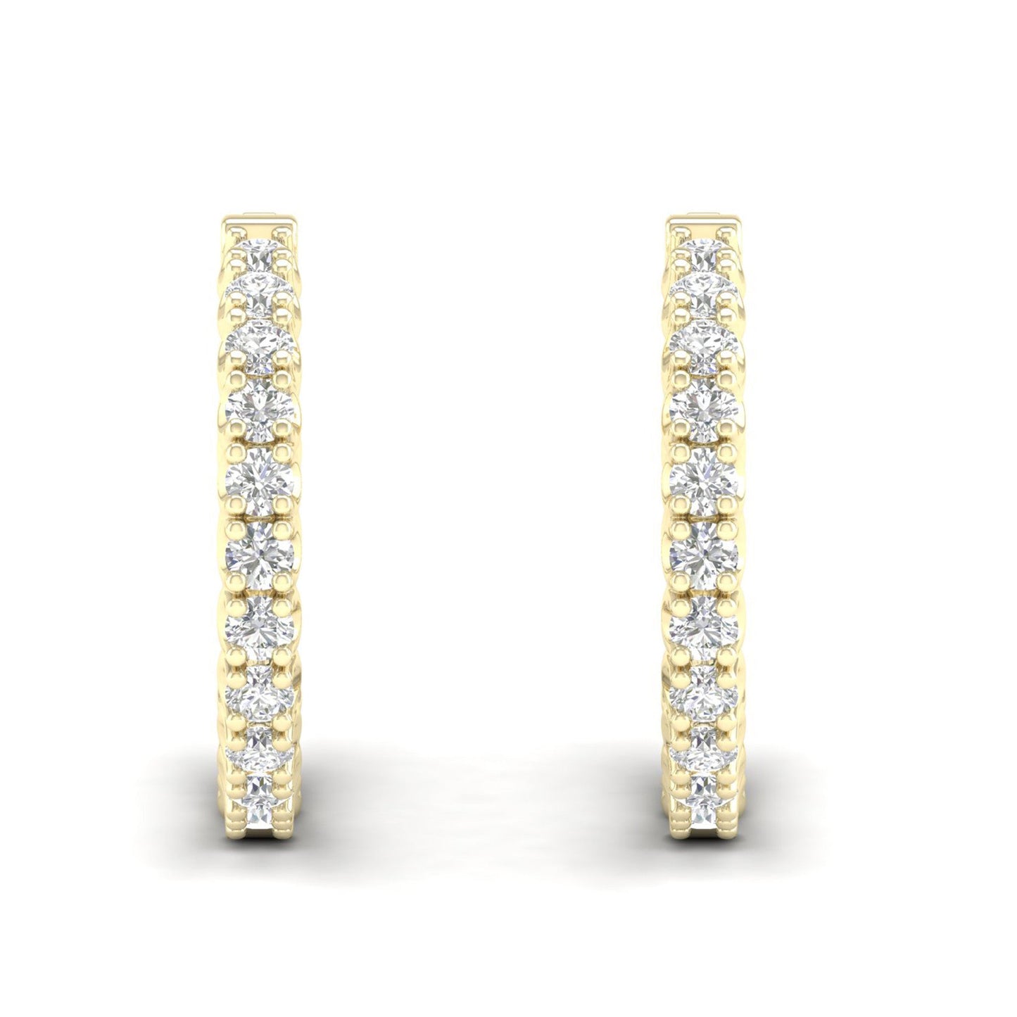 4 CTW Lab Grown Diamond Classic Small Hoop Earring