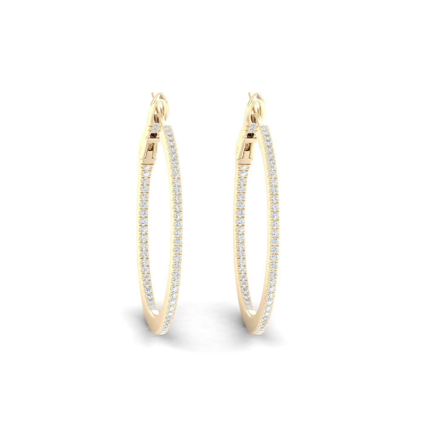 0.40 CTW Lab Grown Diamond Hoop Earring