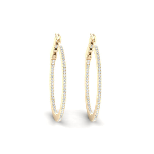 0.40 CTW Lab Grown Diamond Hoop Earring