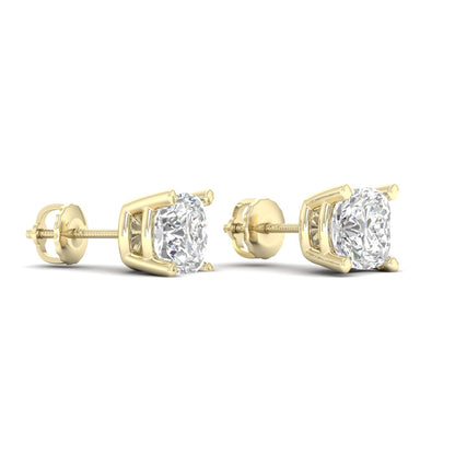 10 CTW Lab Grown Diamond Classic Cushion Stud Earring