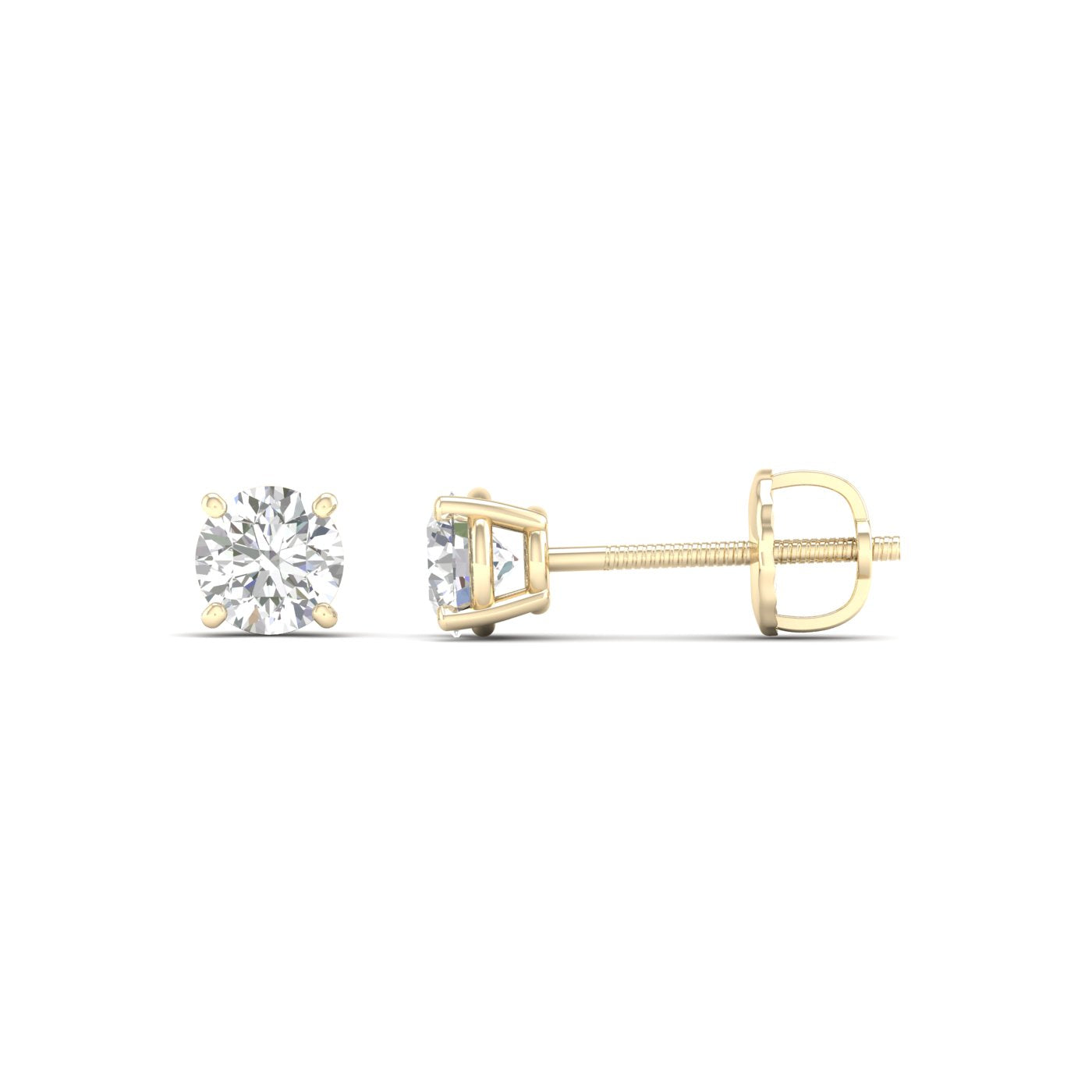 0.50 CTW  Lab Grown Diamond Solitaire Small Stud Earring
