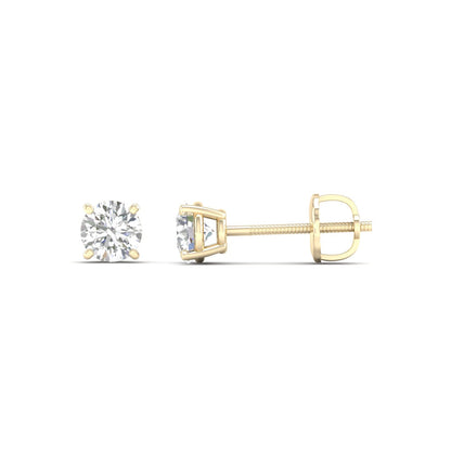 0.50 CTW  Lab Grown Diamond Solitaire Small Stud Earring