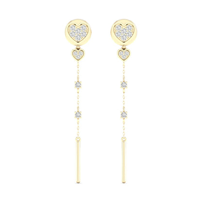 0.230 CTW Lab Grown Diamond Unique Design Drop Earring