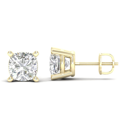 10 CTW Lab Grown Diamond Classic Cushion Stud Earring