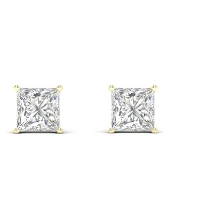 10 CTW Lab Grown Diamond Classic Princess Stud Earring