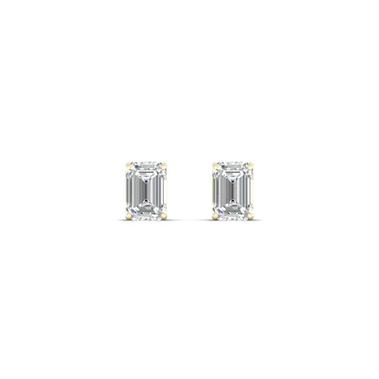 0.50 CTW Lab Grown Diamond Emerald Shape Stud Earring