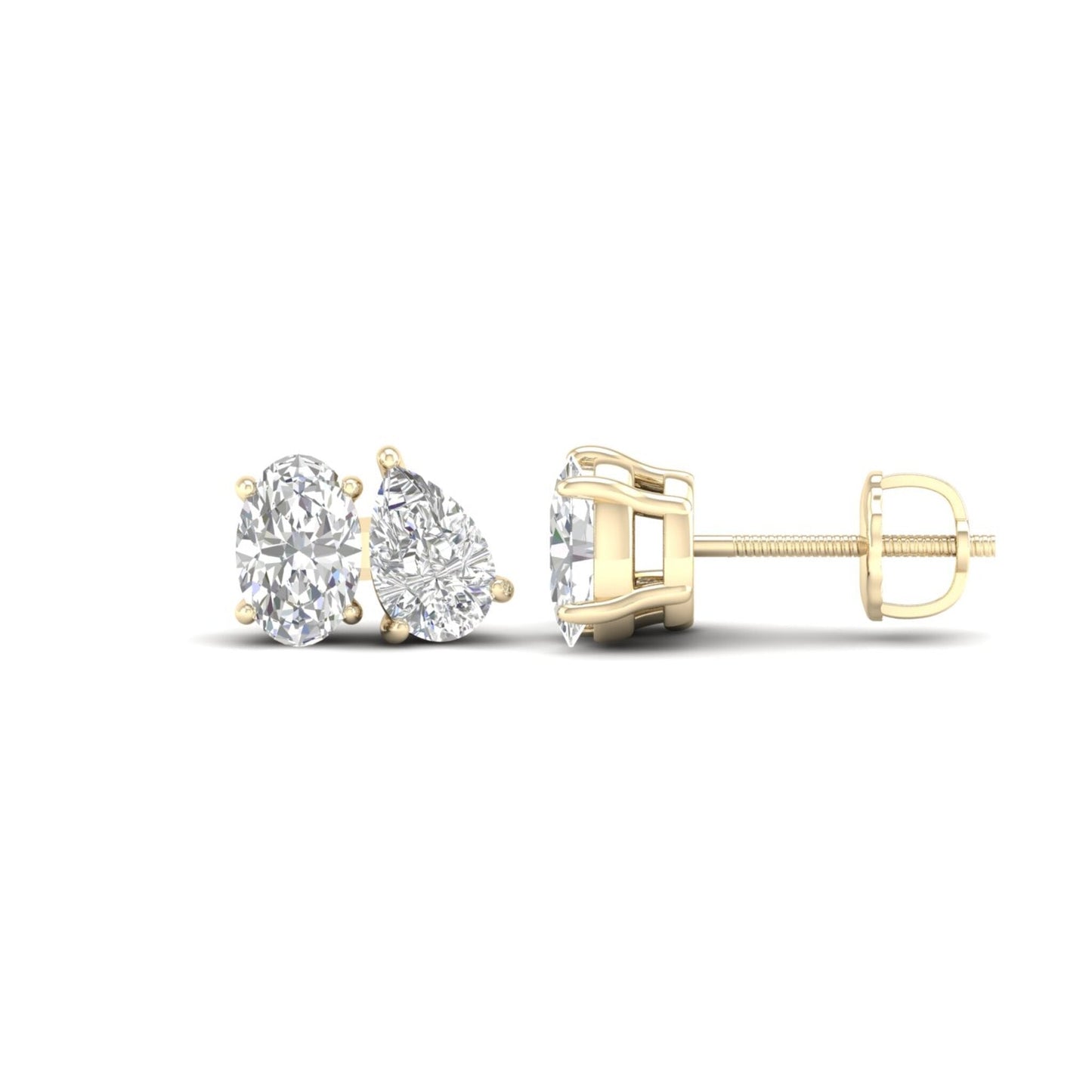 1.50 CTW Lab Grown Diamond Toi At Moi Stud Earring