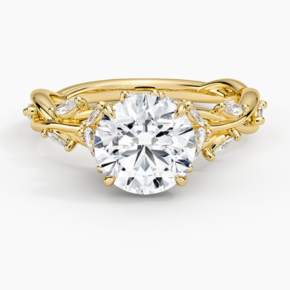 2 CT Lab Grown Diamond 18K Gold Lab Grown Engagement Ring