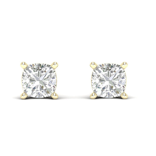 10 CTW Lab Grown Diamond Classic Cushion Stud Earring