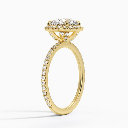 2 CT Halo Lab Grown Diamond 3/4 Eternity Ring