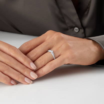 1.00 CTW White Gold Lab Diamond Wedding Band