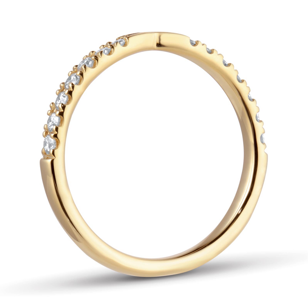 18KT Yellow Gold Lab Grown Diamond Wedding Band