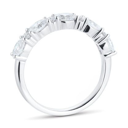East West Lab Grown Diamond Gold Wedding Band
