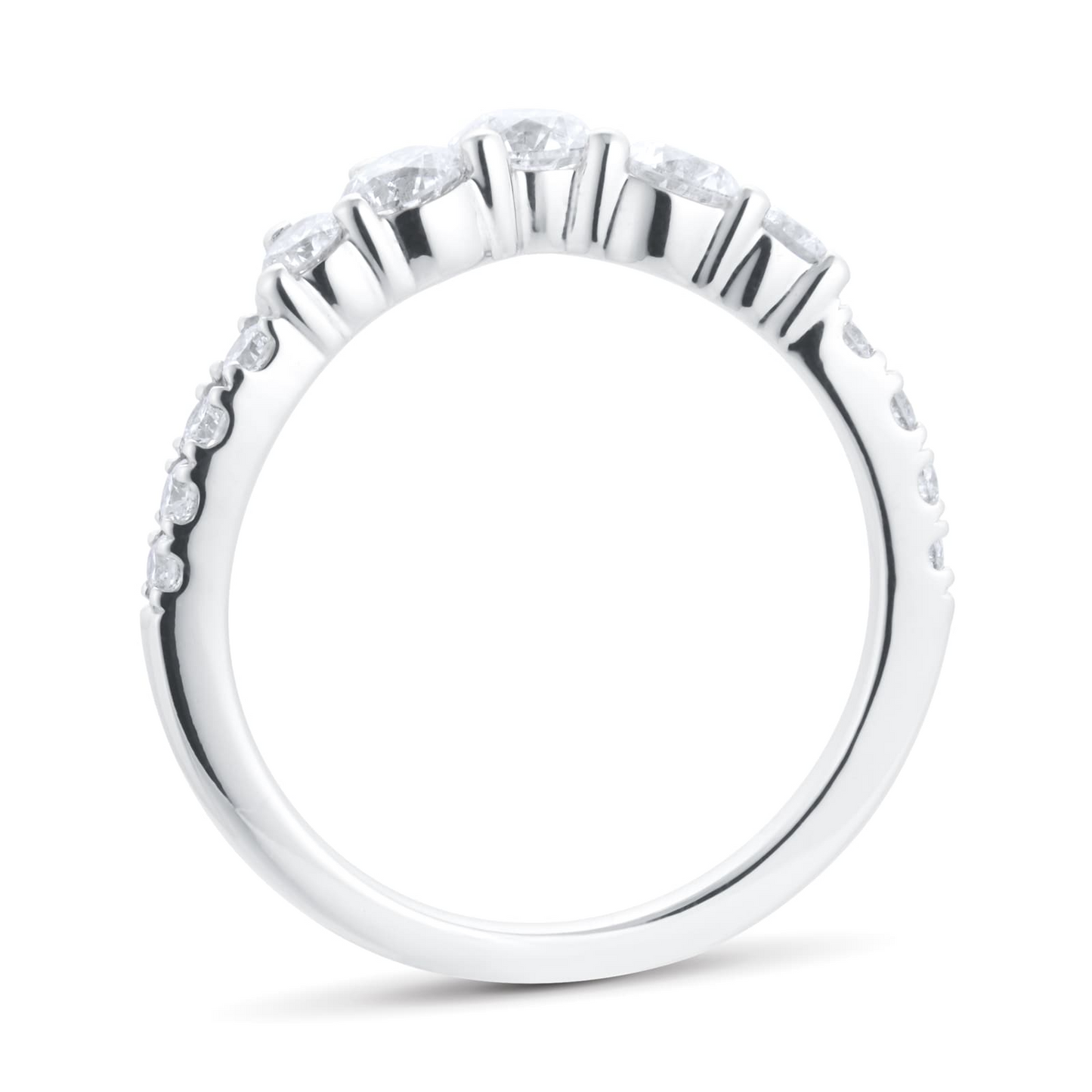1.00 CTW White Gold Lab Diamond Wedding Band