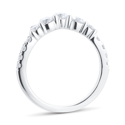 1.00 CTW White Gold Lab Diamond Wedding Band