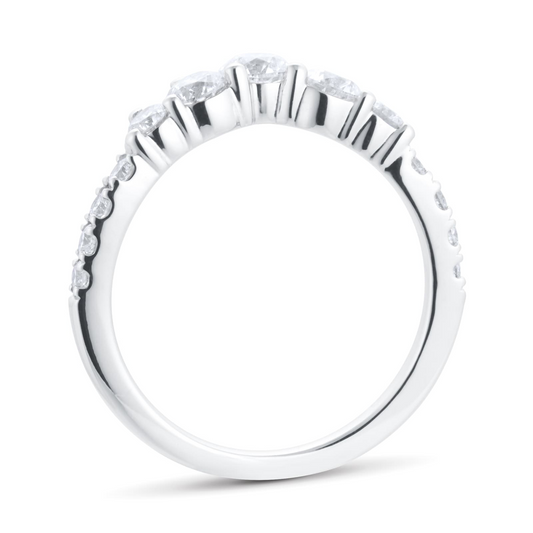 1.00 CTW White Gold Lab Diamond Wedding Band