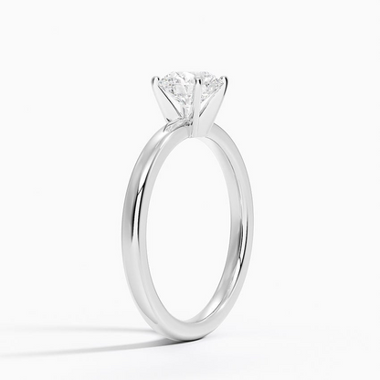 3/4 CT Two Ton 18k White Gold Lab Grown Diamond Solitaire Ring