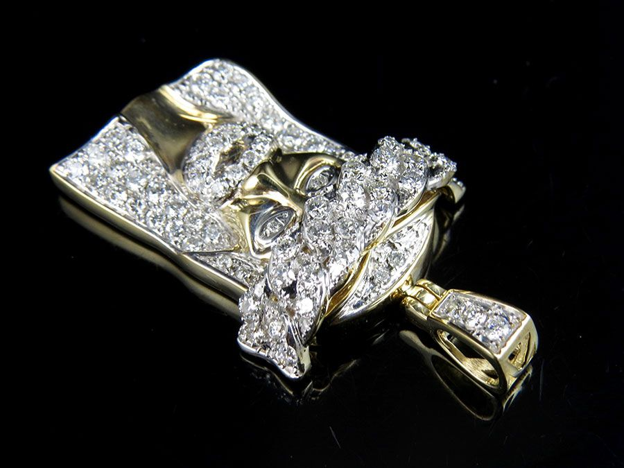 Lab Grown Diamond Gold Customize Jesus Pendant