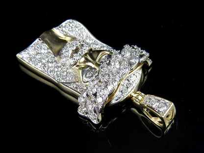 Lab Grown Diamond Gold Customize Jesus Pendant