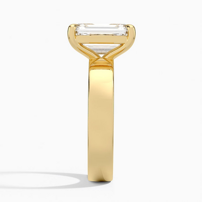 3 CT 18K Yellow Gold Lab Grown Diamond Solitaire Ring
