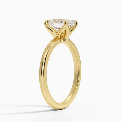 1 1/2 CT Lab Grown Diamond Solitaire Engagement Ring