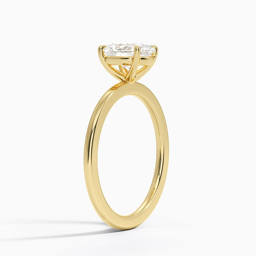 1 1/4 CT Oval Cut Lab Grown Diamond Solitaire Engagement Ring