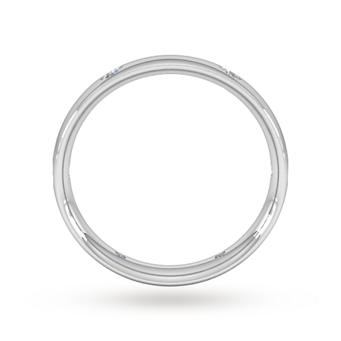 Lab Grown Diamond Flush Setting Wedding Band For Men