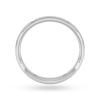 Lab Grown Diamond Flush Setting Wedding Band For Men