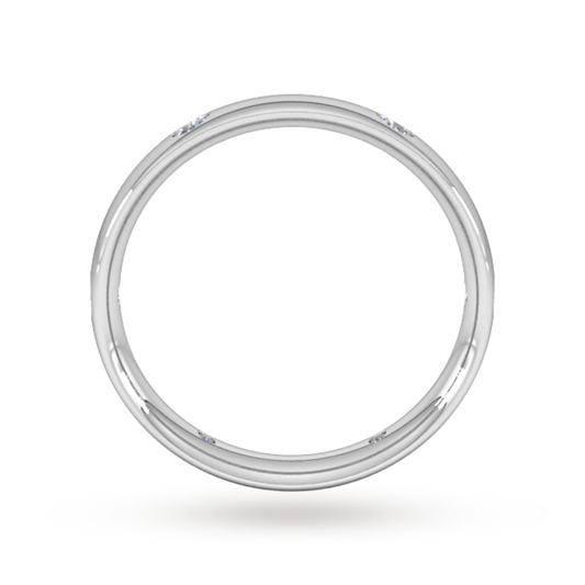 Lab Grown Diamond Flush Setting Wedding Band For Men